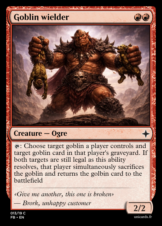 Goblin wielder — card image