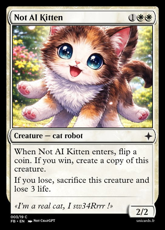 Not AI Kitten — card image